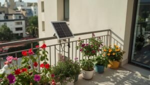 Balkonkraftwerk und Blumen: Strom trifft Blütenpracht