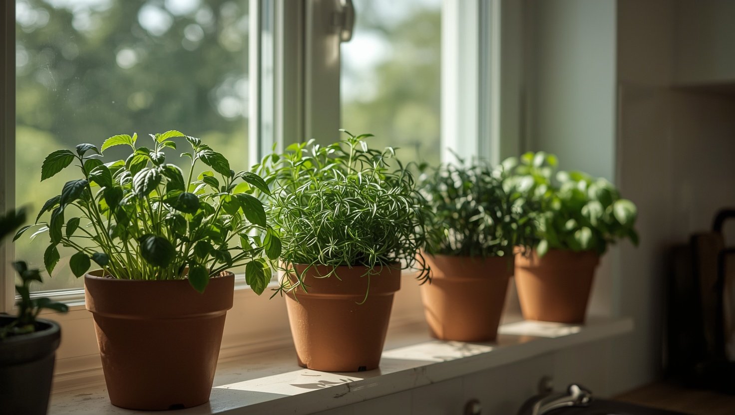 Kräuter auf der Fensterbank: Welche Küchenkräuter wachsen drinnen?